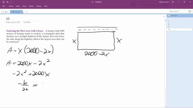 Enclosing the Most Area with a Fence A farmer with 2000 meters of fencing смотреть онлайн