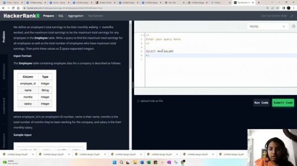 SQL DAY 27 - SQL HackerRank LOGIC BUILDING Questions #sql