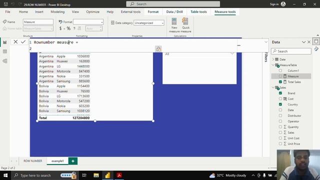 DAX | POWER BI | FILTER | ROWNUMBER Function смотреть онлайн