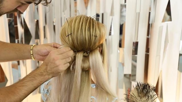 Romantic hairstyle, long tutorial! Farrukh Shamuratov смотреть онлайн
