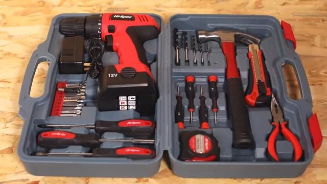 Hi-Spec Complete Household DIY Tool Kit with 8V Cordless Drill Driver смотреть онлайн