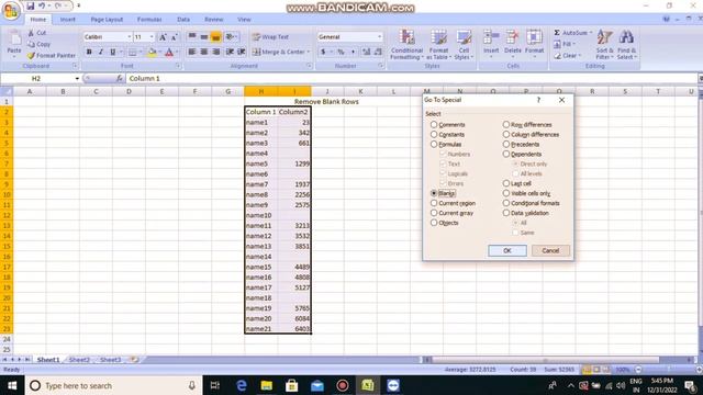 Remove Blank Rows From Records In Excel смотреть онлайн