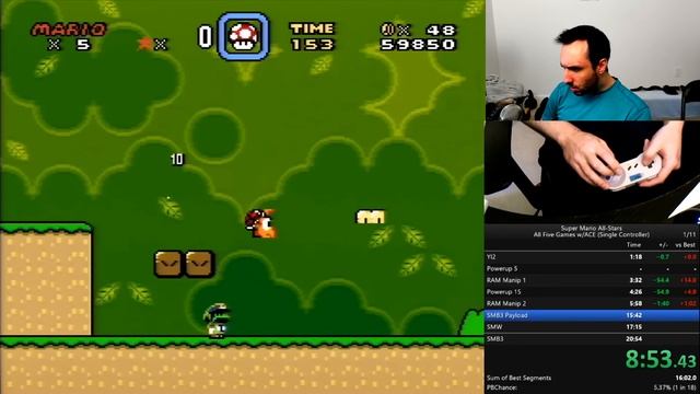 Single-Controller Route for Super Mario All-Stars + Super Mario World -- All Five Games w/ACE смотреть онлайн
