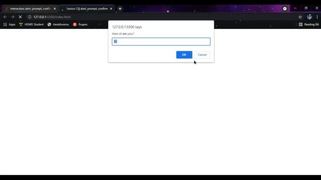 JavaScript 4-dars || Interaction: alert, prompt va confirm Funksiylari. смотреть онлайн