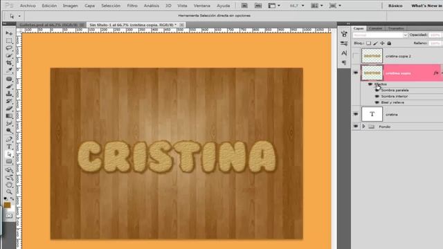 TEXTO de GALLETA ? Photoshop Tutorial смотреть онлайн