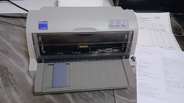 EPSON LQ-630 การตั้งค่าเครื่องปริ้น เพื่อปรับแต่งค่า смотреть онлайн