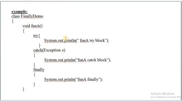 FINALLY WITH EXAMPLE IN JAVA EXCEPTION HANDLING смотреть онлайн