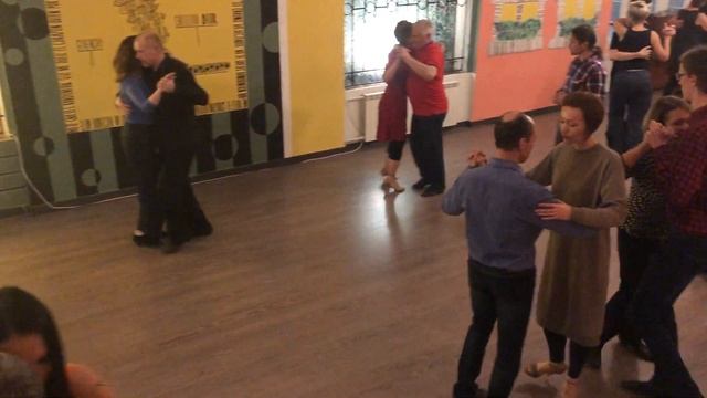 Милонга. Урок в средней группе. Академия АТ. СПб. смотреть онлайн