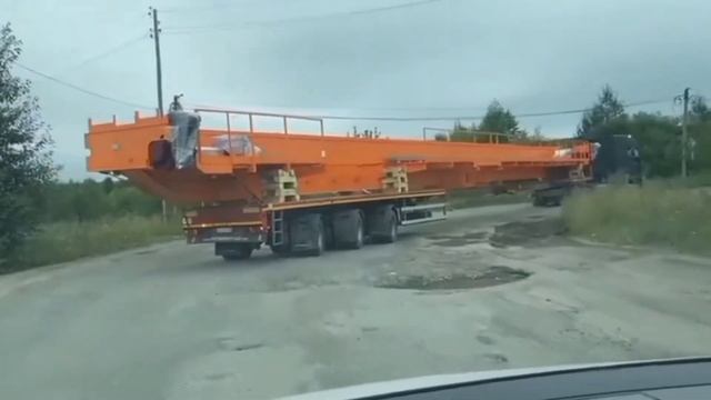Перевозка кран-балки длиной 31 метр | Длинномерные грузоперевозки | ГК СОКОЛ смотреть онлайн