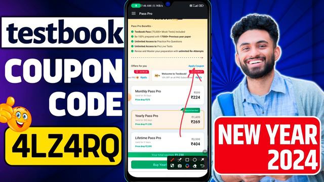 Testbook New Year 2024 Sale | Testbook Coupon Code| Testbook Pass Pro Coupon Code| Testbook Pass Pr