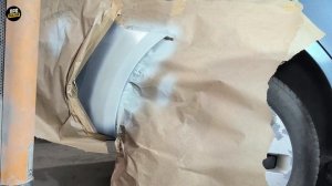 Локальная покраска бампера, Kia Rio