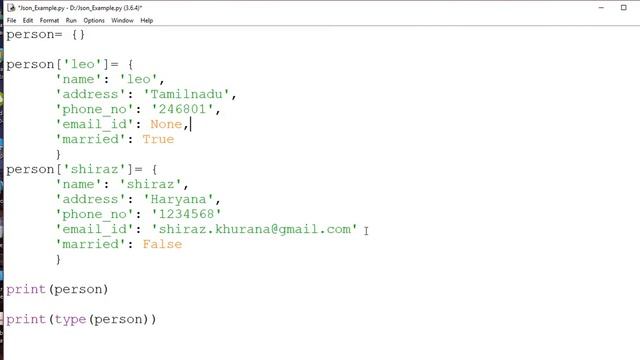 Creating JSON file in Python смотреть онлайн