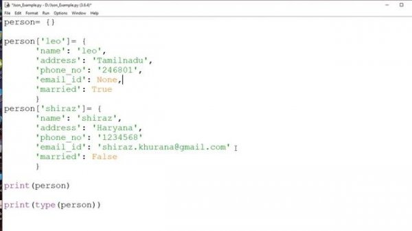 Creating JSON file in Python