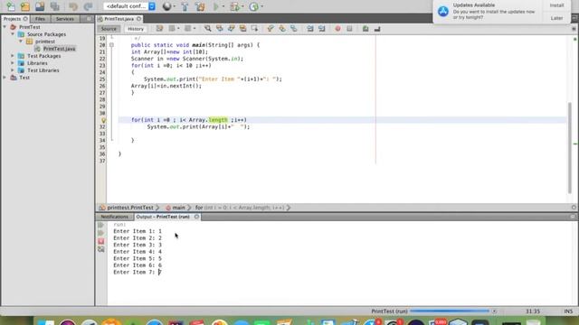 Array in java One D смотреть онлайн