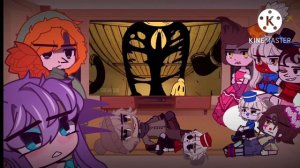 ||°РУС/ENG°||°Cuphead react to «Cuphead VS Bendy»°||°my AU!