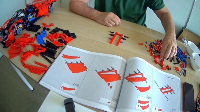Lego Ferrari Daytona SP3 Build Timelapse смотреть онлайн