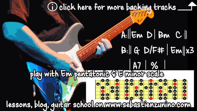 Em Ambient Bluesy Rock Guitar Backing Track смотреть онлайн