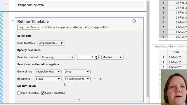 Interactively Retiming a Timetable in the Live Editor смотреть онлайн
