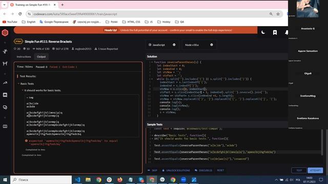 19.2. codewars Simple Fun #111: Reverse Brackets Задача о любимых скобочках - продолжаем решать смотреть онлайн