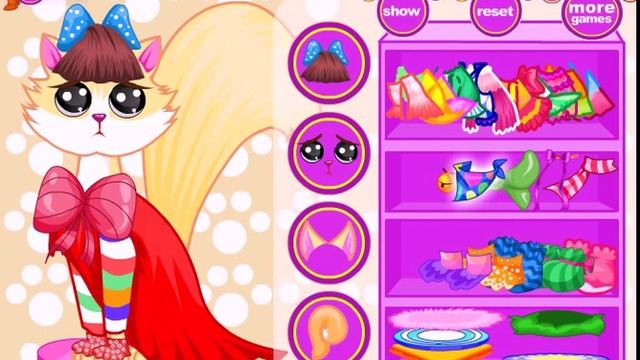 Kitten Dress-up game - Online Games for Girls смотреть онлайн