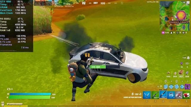 Fortnite: Performance Mode┃GTX 1650┃Ryzen 5 5500U┃Acer Aspire 7 смотреть онлайн