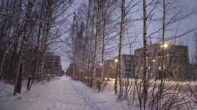 Иду в НИИФ. Температура -2 С, падает снежок и безветрие... Зимняя сказка. Пятница, 9 декабря. 2022 смотреть онлайн