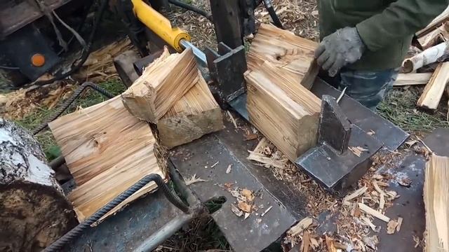 Дровокол на базе двигателя Т-40, самоделка смотреть онлайн