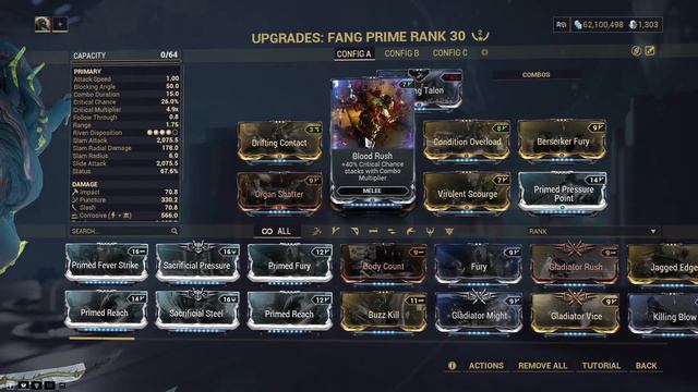 Warframe Fang Prime Build (2 Forma) смотреть онлайн