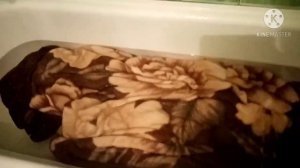 ?Как БЫСТРО и ПРОСТО ПОСТИРАТЬ большой ПЛЕД или ОДЕЯЛО.