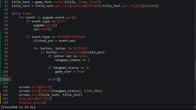Pygame Tutorial. Hangman #2 смотреть онлайн