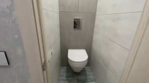 Ремонт в ванной комнате и туалете! Установили подвесной унитаз АМ.РМ. Уборка в ванной.