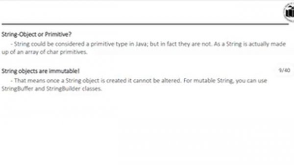 Lecture no 24:- String class in java | Java Programming