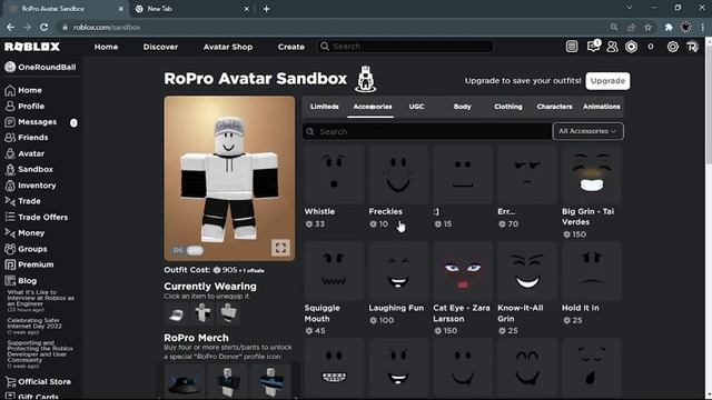 Creating Avatar(s) In RoPro Sandbox. (Roblox RoPro)