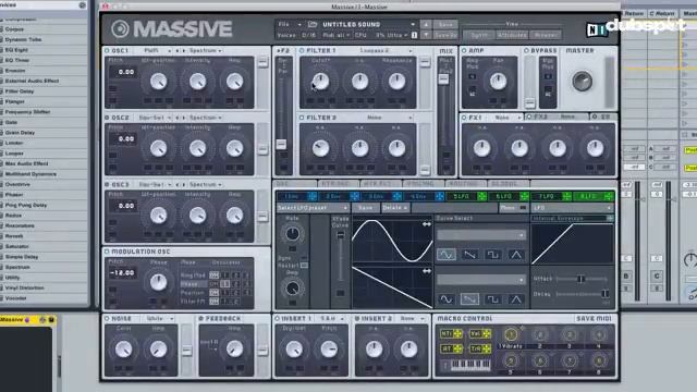 Native Instruments Massive Tutorial Pt 1: Talking Bass Synthesis смотреть онлайн