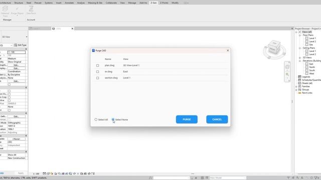 Remove all CAD import in Revit смотреть онлайн