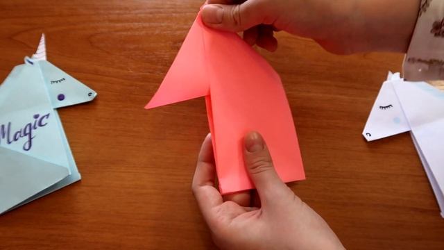 Оригами Закладка Единорог быстро и просто. смотреть онлайн