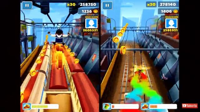 Subway Surfers New York 2018/Tony Game outfit vs Jake Star outfit смотреть онлайн