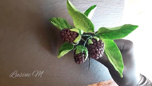 Маленький отрывок из курса сахарные цветы в английской технике. Карамельная ежевика смотреть онлайн