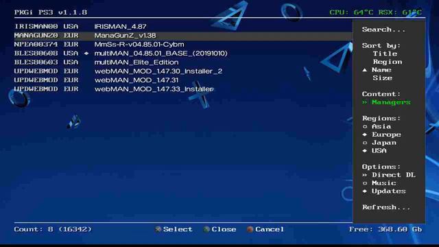 Online DB update/PKGi PS3 v1.1.8 смотреть онлайн