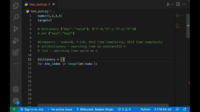 Two Sum | Leetcode | Hindi | Hashmap Example | Python #leetcode #twosum #optimal # solution #hindi смотреть онлайн