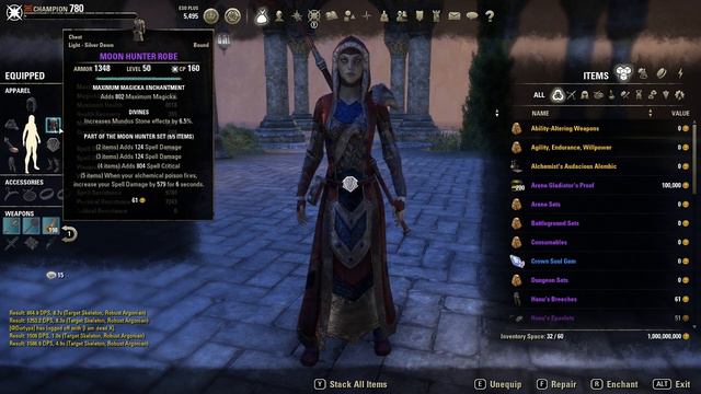 Moon Hunter Set Light Armor - Wolfhunter DLC ESO смотреть онлайн