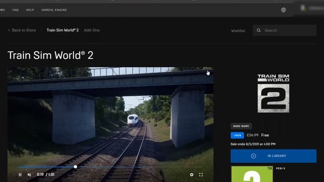 HOW TO DOWNLOAD TRAIN SIM WORLD 2 FOR FREE FROM EPIC GAMES STORE - TUTORIAL 2021 - LIMITED TIME смотреть онлайн