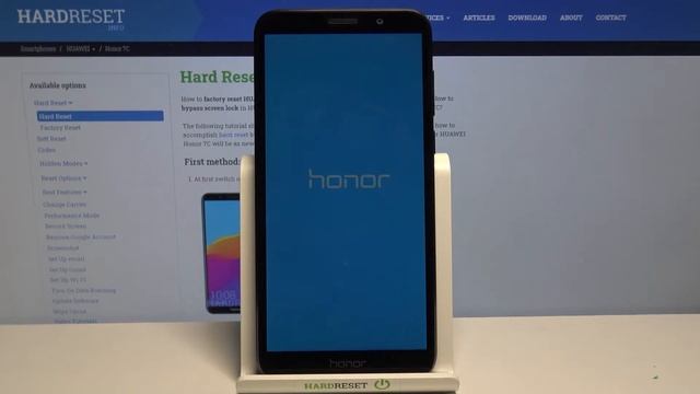 HUAWEI Honor 7C Hard Reset смотреть онлайн