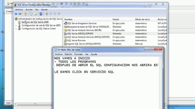 solucion a problemas de conexion #40 y 2 a sql server 2005 смотреть онлайн