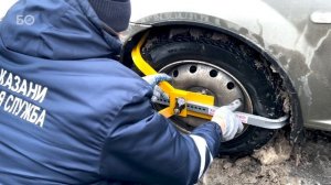 Блокираторы на колеса. Как в Казани решили проучить любителей парковать автомобиль без номеров