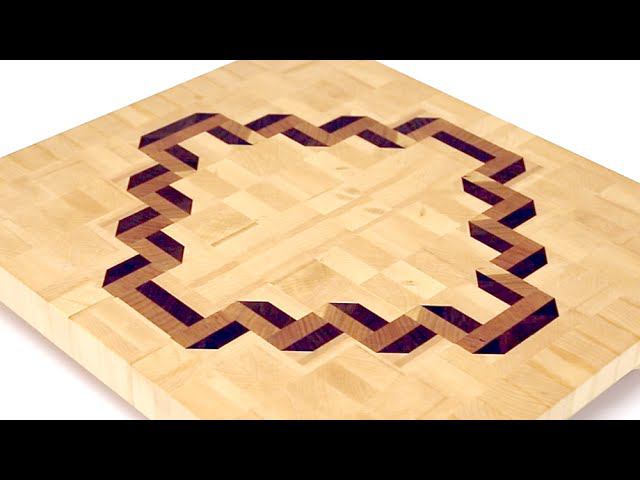 Making a 3D end grain cutting board #6 смотреть онлайн
