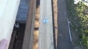 Армопояс и установка деревянных балок перекрытия дома из пеноблока.