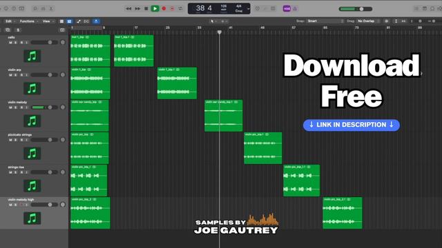 [FREE DOWNLOAD] Strings Sample Pack - 6 Violin + Cello Loops - (Prod By Joe Gautrey)