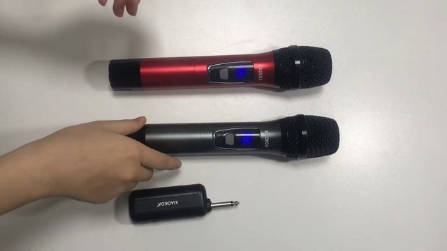 XIAOKOA handheld wireless microphone H19H-2 Factory automatic connection by default. смотреть онлайн