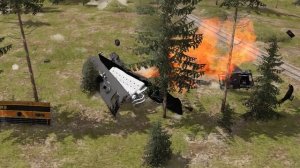 Поезда против Цепи – BeamNG.Drive